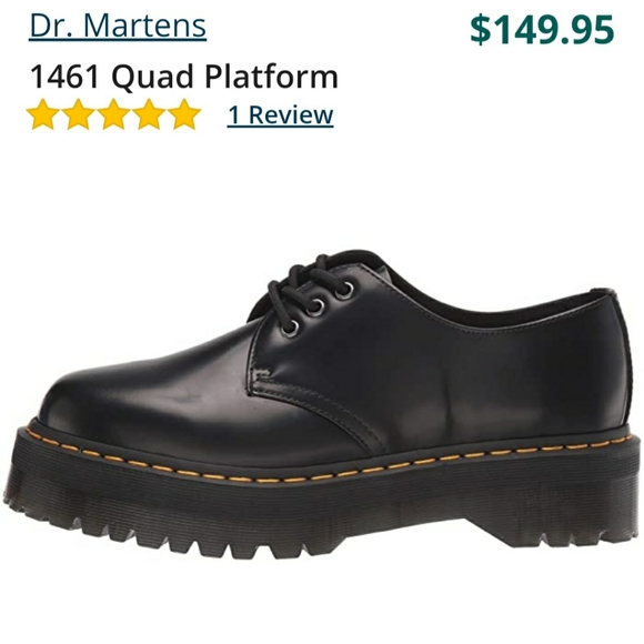 FOUND!! DR MARTENS PLATFORM OXFORDS! BLACK SIZE8W - Picture 5 of 6